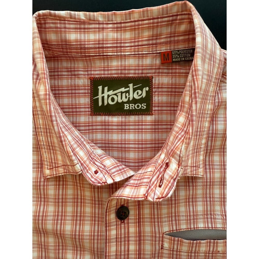 Howler Brothers Red Plaid Casual Button Down Shirt